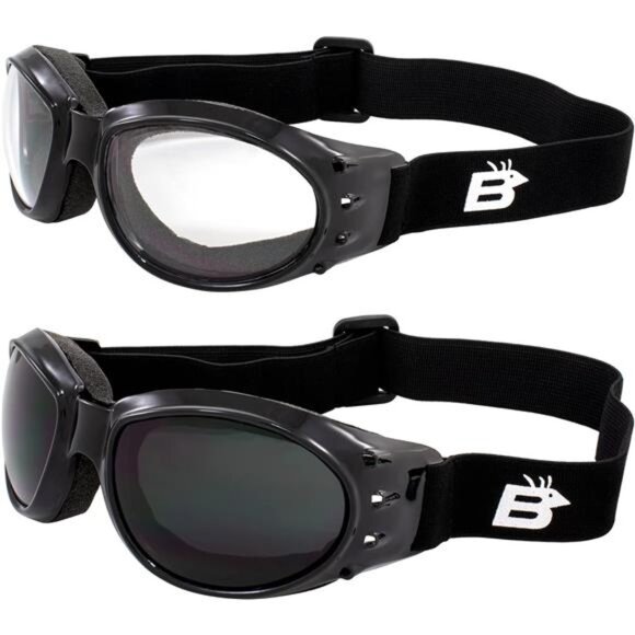 Birdz Eagle Red Baron Motorcycle Airsoft Goggles Clear & Super Dark Day Night main image 6